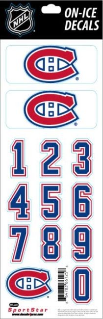Samolepky na Helmu Decals Montreal - Montreal Canadiens Přívěšky, samolepky, šňůrky