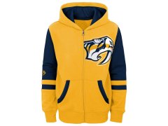 Nashville Predators dětská mikina s&nbsp;kapucí faceoff colorblocked fleece full-zip