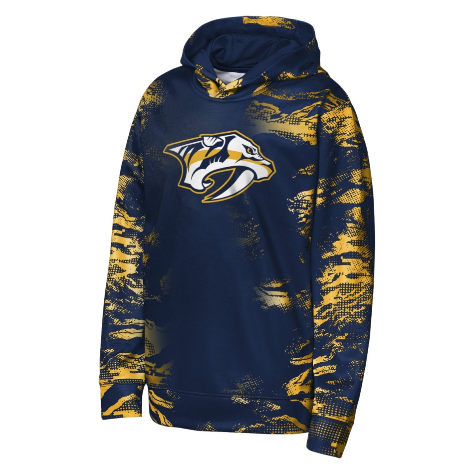 Nashville Predators dětská mikina s&nbsp;kapucí NHL Team Dynamics Pullover Sublimated - Nashville Predators dětské oblečení