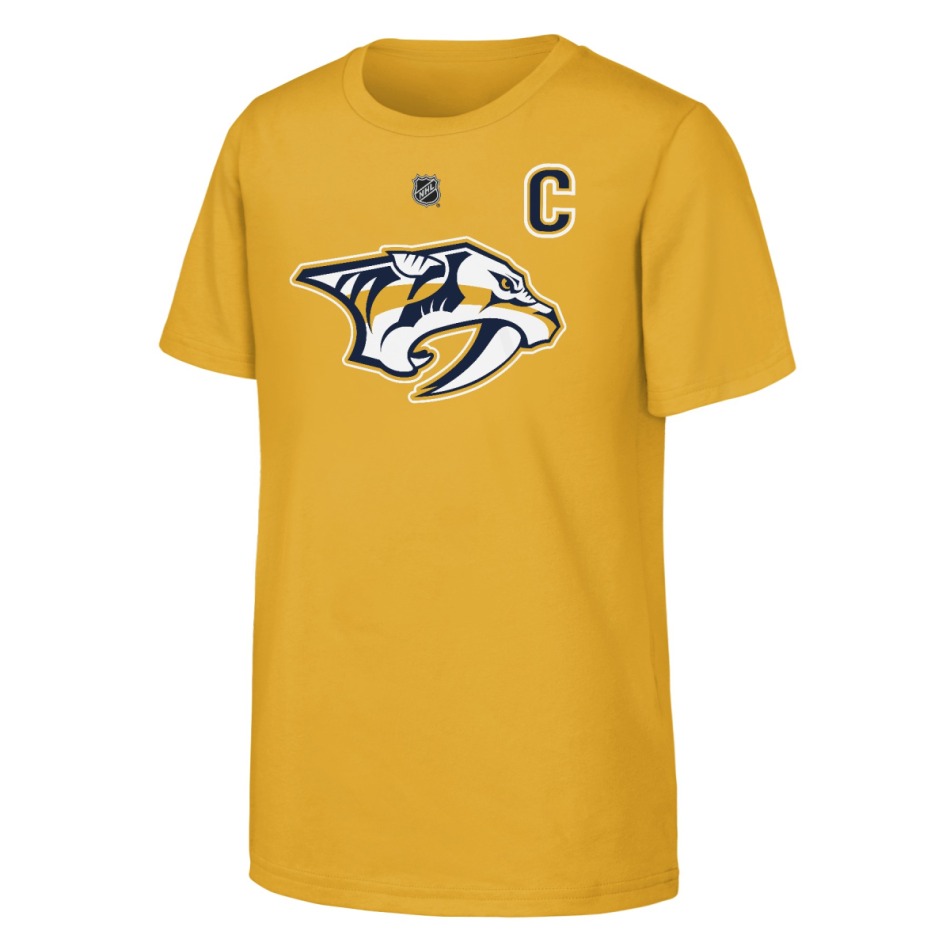 Nashville Predators dětské tričko Roman Josi #59 NHL Flat Captains Name & Number Short Sleeve Cotton - Nashville Predators dětské oblečení