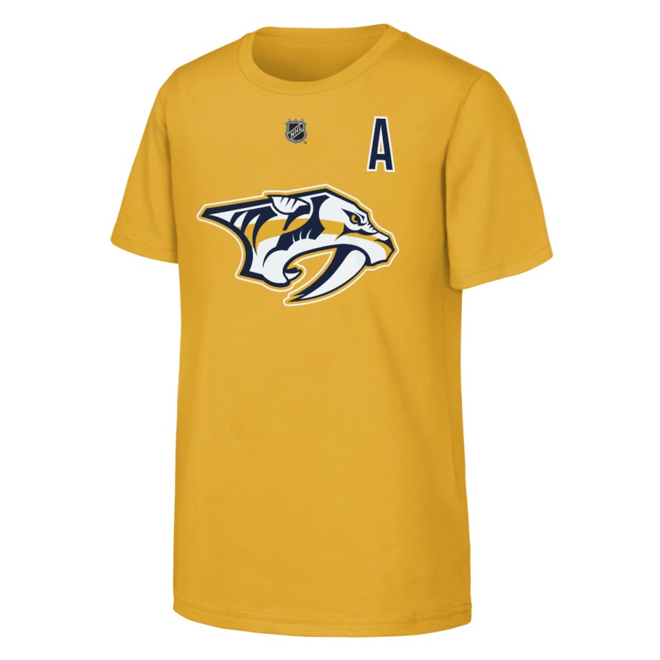 Nashville Predators dětské tričko Filip Forsberg #9 NHL Flat Alt. Captains Name & Number Short Sleeve - Nashville Predators dětské oblečení