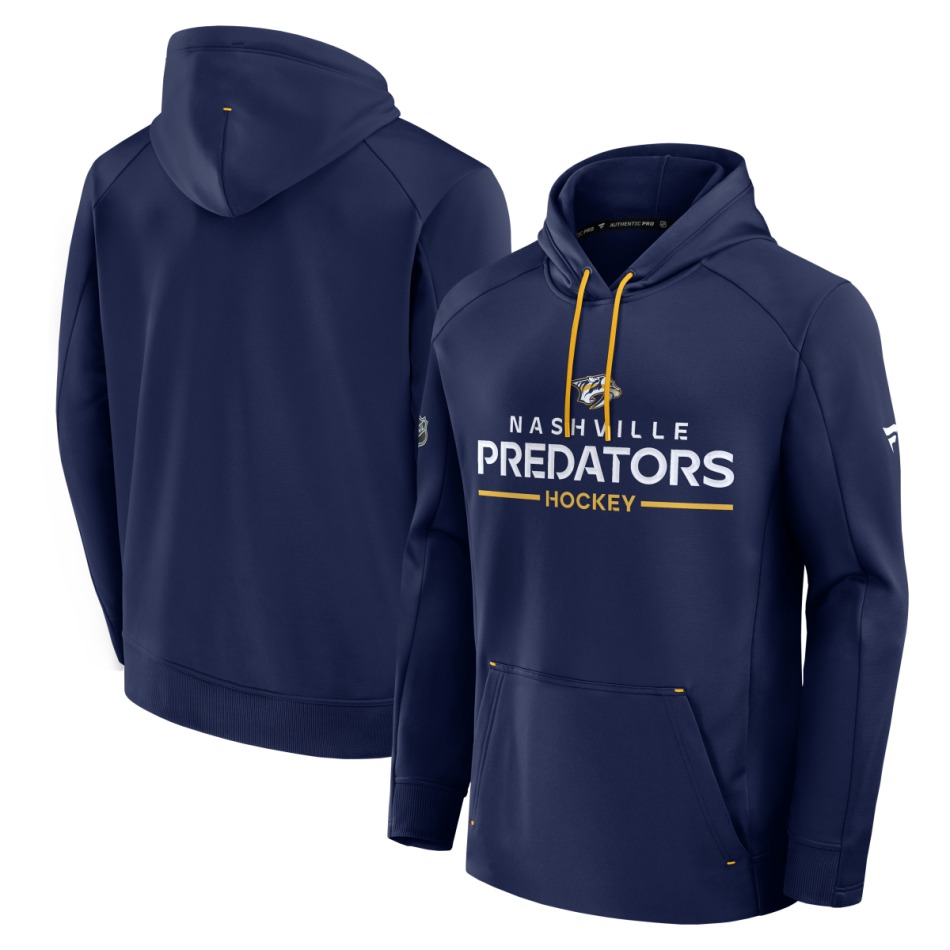 Nashville Predators pánská mikina s kapucí Authentic Pro Rink Poly Fleece POH