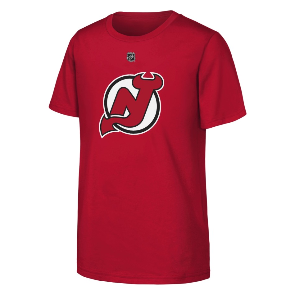 New Jersey Devils dětské tričko NHL Flat Name & Number Short Sleeve Cotton - New Jersey Devils dětské oblečení