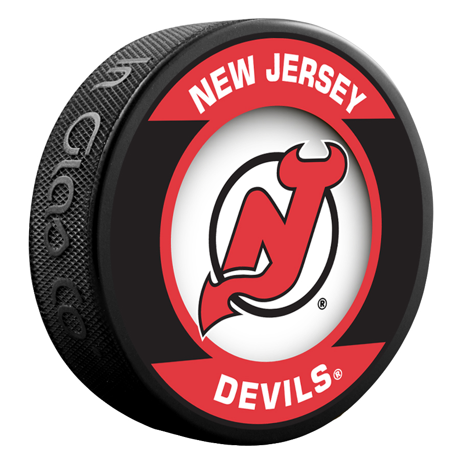New Jersey Devils puk Retro - New Jersey Devils hokejové vybavení