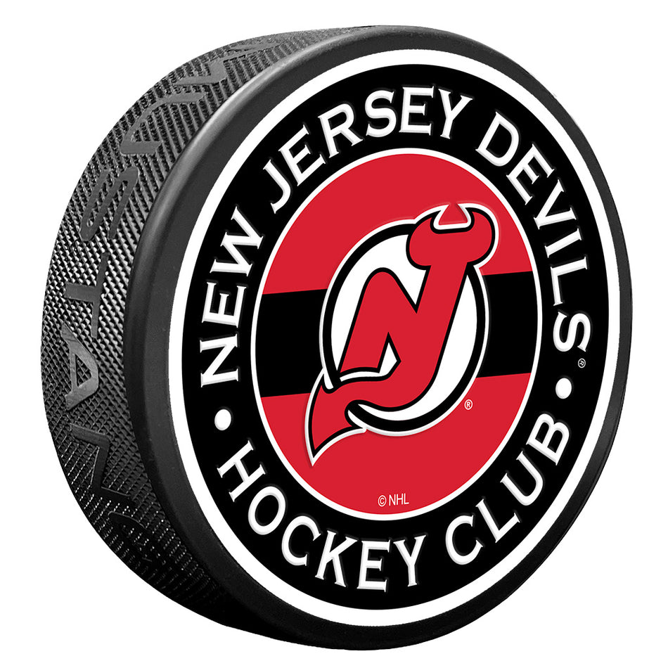 New Jersey Devils puk Stripe Design - New Jersey Devils hokejové vybavení