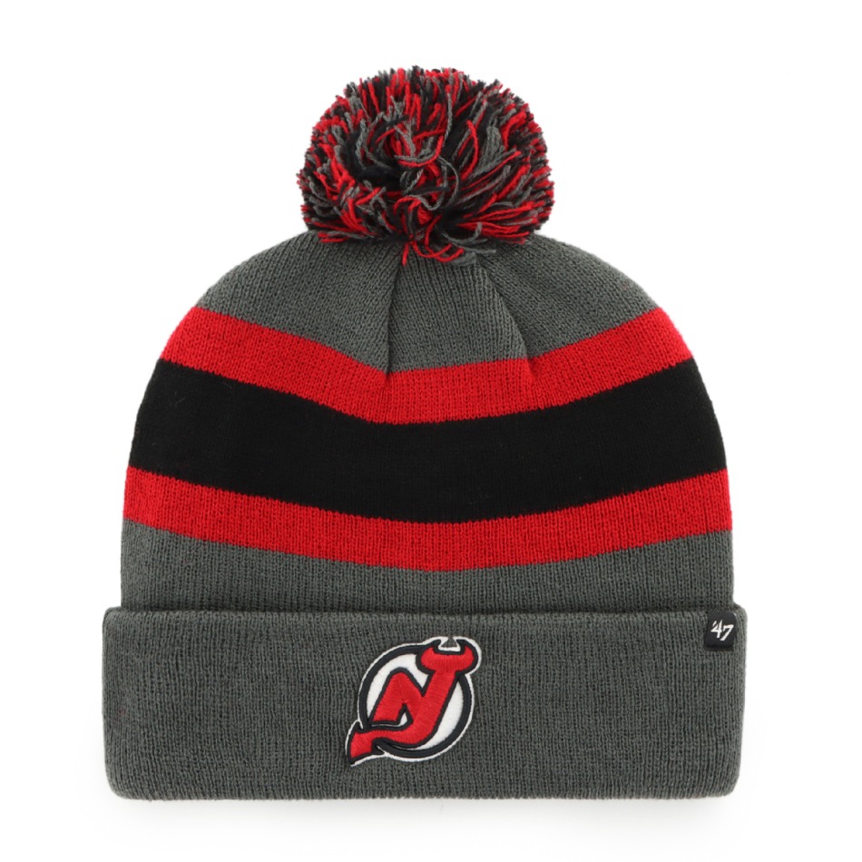 New Jersey Devils zimní čepice Breakaway ´47 Cuff Knit grey - New Jersey Devils kšiltovky, čepice, rukavice