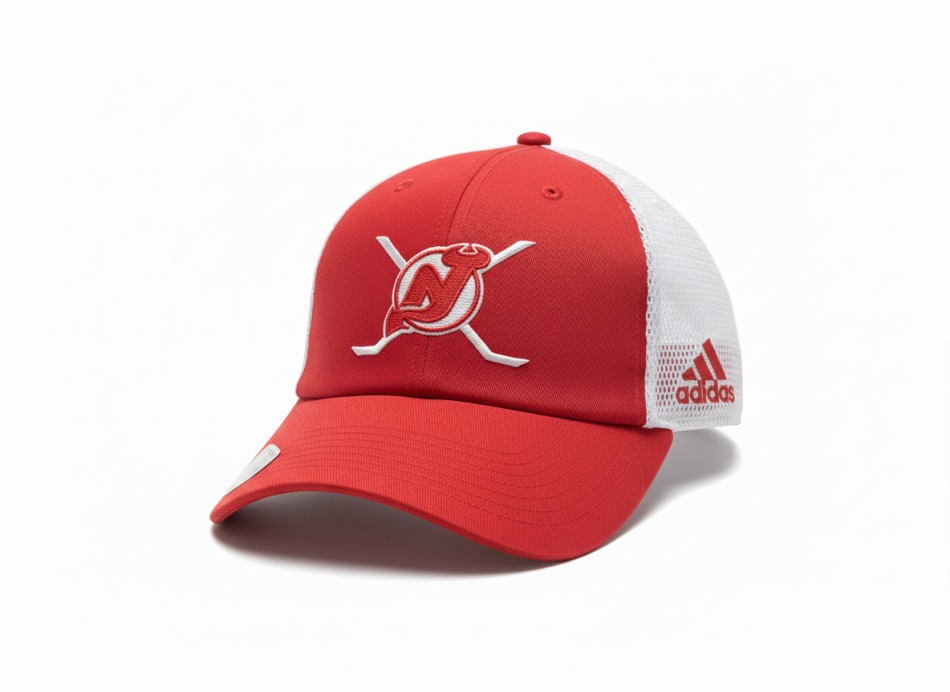 New Jersey Devils čepice baseballová kšiltovka NHL Slouch Trucker Clean Up - New Jersey Devils kšiltovky, čepice, rukavice