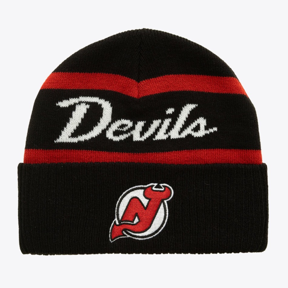 New Jersey Devils zimní čepice NHL Head Coach Knit - New Jersey Devils kšiltovky, čepice, rukavice