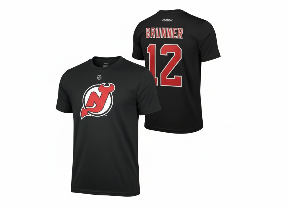 New Jersey Devils pánské tričko Damien Brunner #12 black