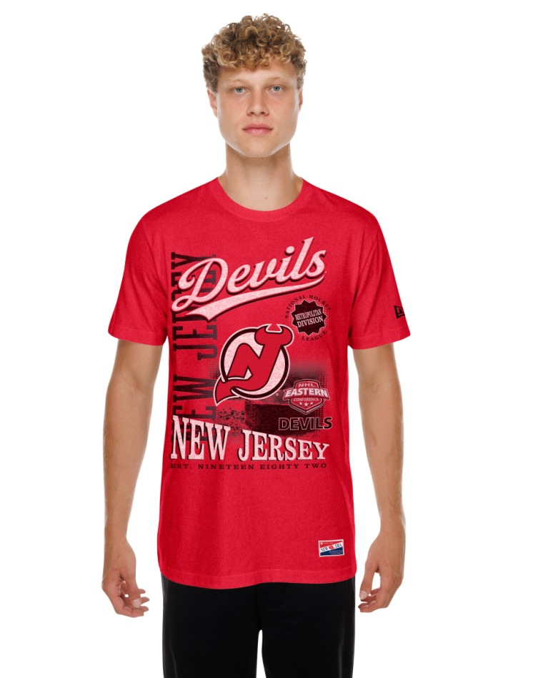 New Jersey Devils pánské tričko NHL US Edit 2 - New Jersey Devils trička, polo trička, košile