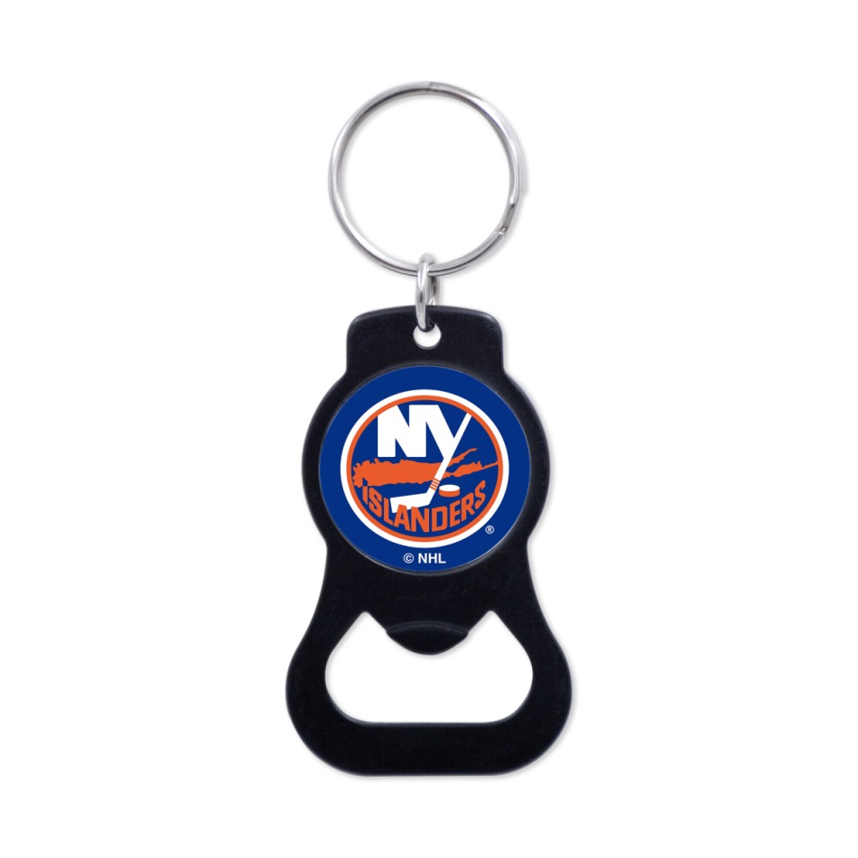 New York Islanders přívěšek s&nbsp;otvírakem Black Ring - New York Islanders klíčenky, náramky, šperky