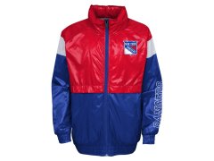 New York Rangers dětská bunda s&nbsp;kapucí Goal Line Stance Full-Zip Windbreaker