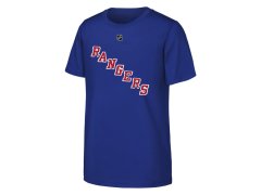 Dětské tričko Igor Shesterkin #31 New York Rangers NHL Flat Name & Number Short Sleeve Cotton