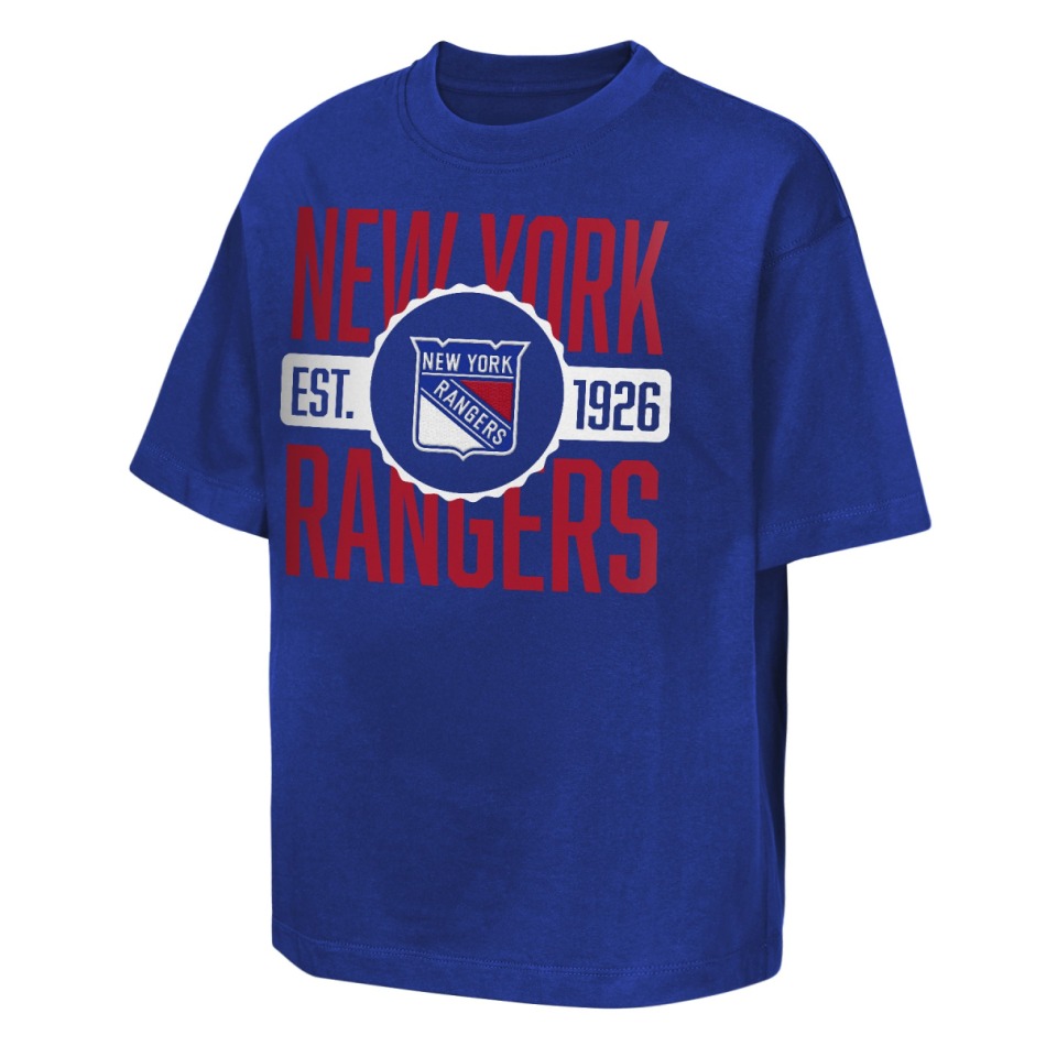 New York Rangers dětské tričko NHL Shot Speed Short Sleeve Elevated - New York Rangers dětské oblečení
