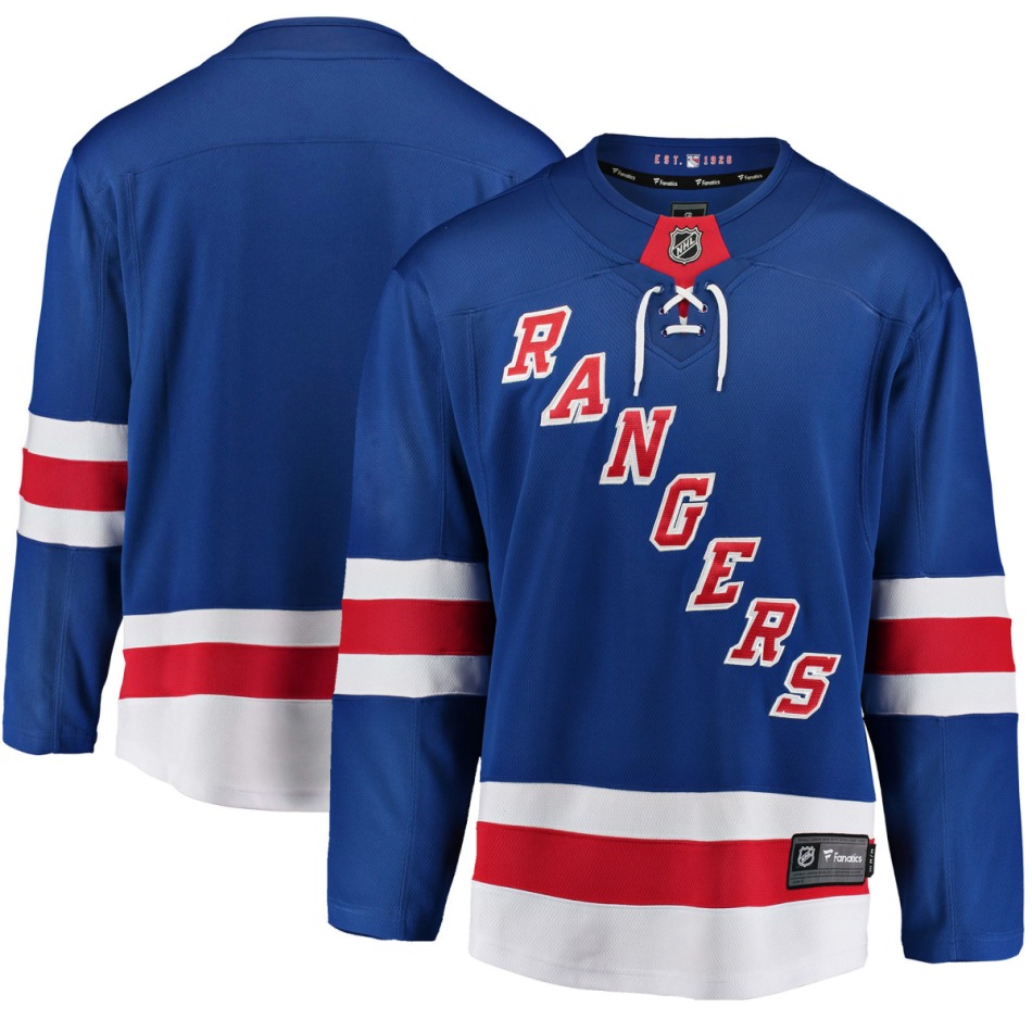New York Rangers hokejový dres blue Breakaway Away Jersey - New York Rangers dresy