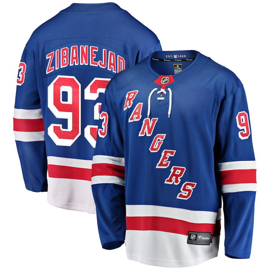 New York Rangers hokejový dres #93 Mika Zibanejad Breakaway Home