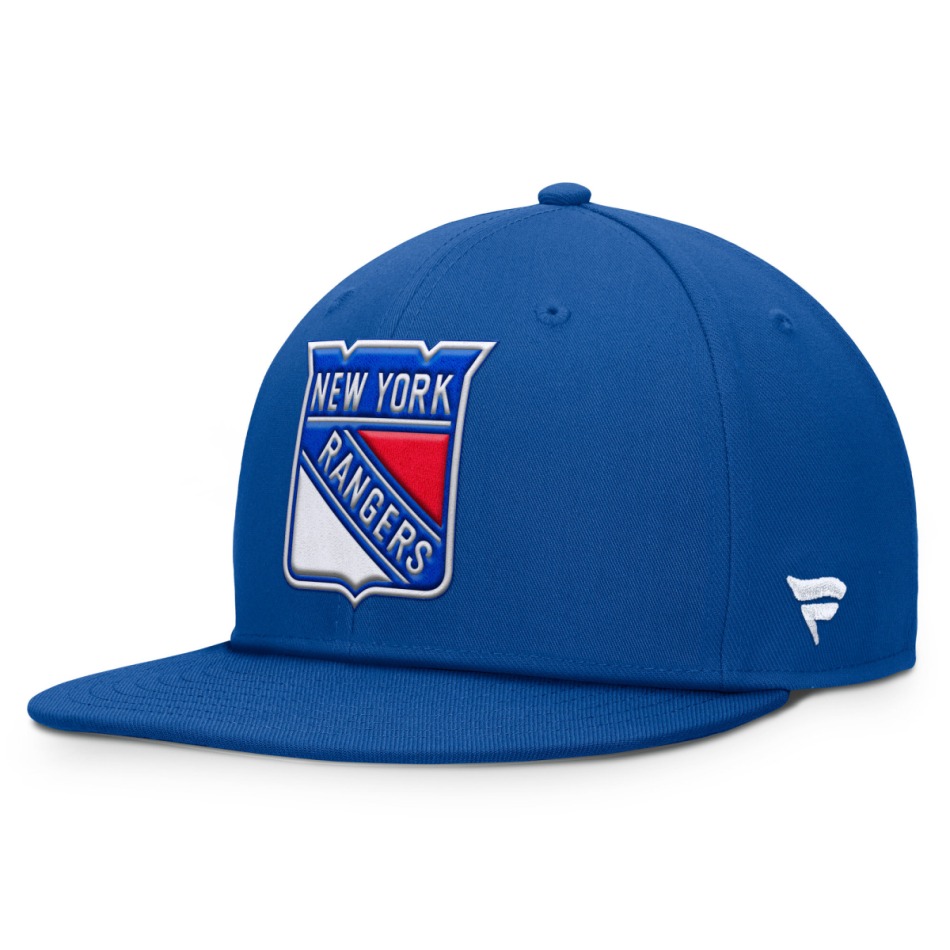 New York Rangers čepice flat kšiltovka Structured Mid Crown Adjujtable Square Visor - New York Rangers kšiltovky, čepice, rukavice