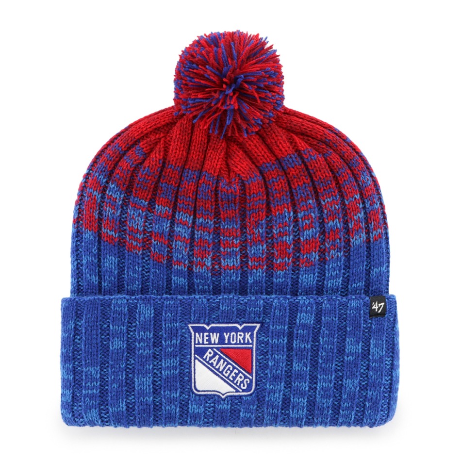 New York Rangers zimní čepice Cascade 47 Cuff Knit Royal - New York Rangers kšiltovky, čepice, rukavice