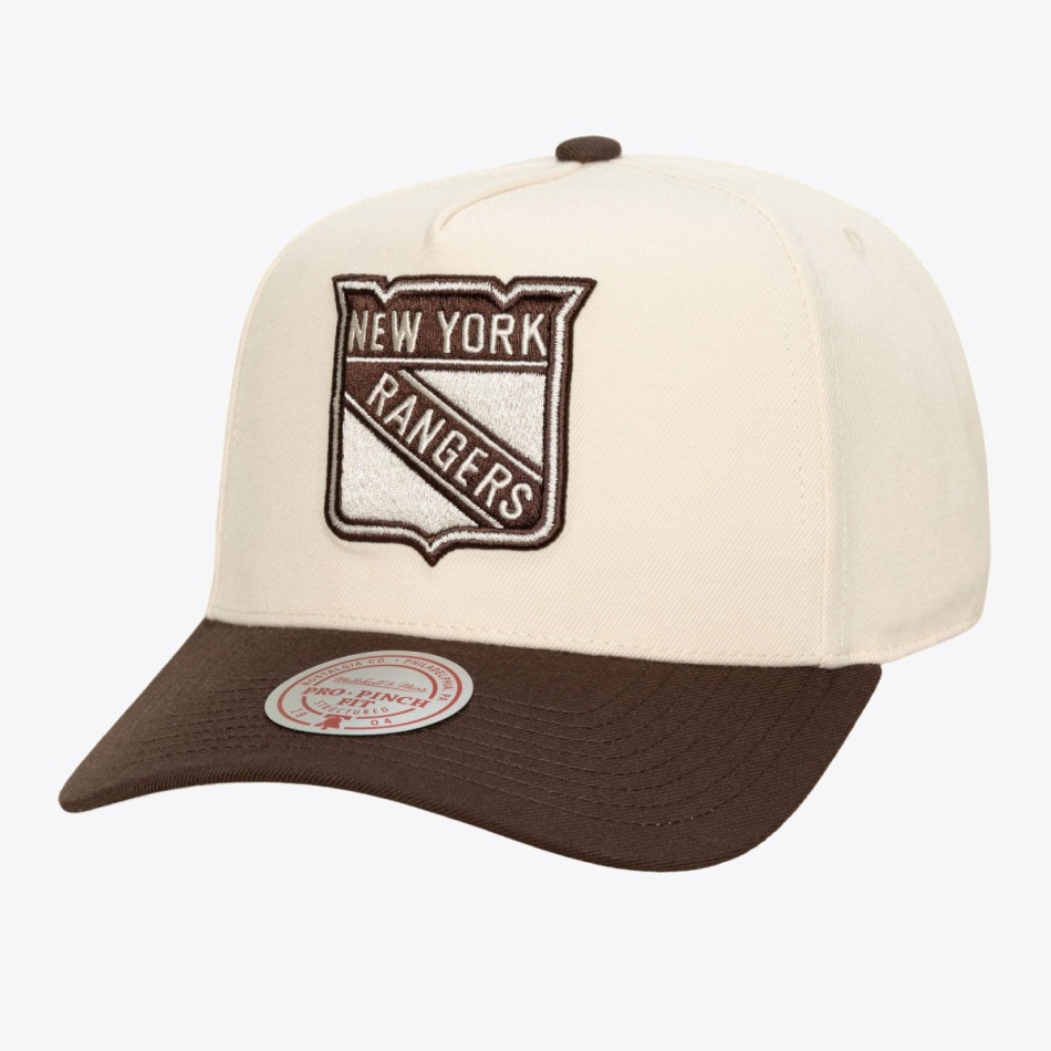Pánská kšiltovka New York Rangers NHL Brown and Cream Pro Snapback