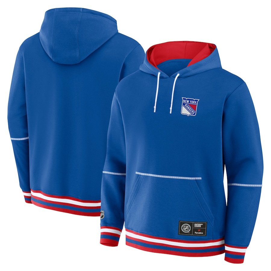 New York Rangers pánská mikina s kapucí Foundation blue