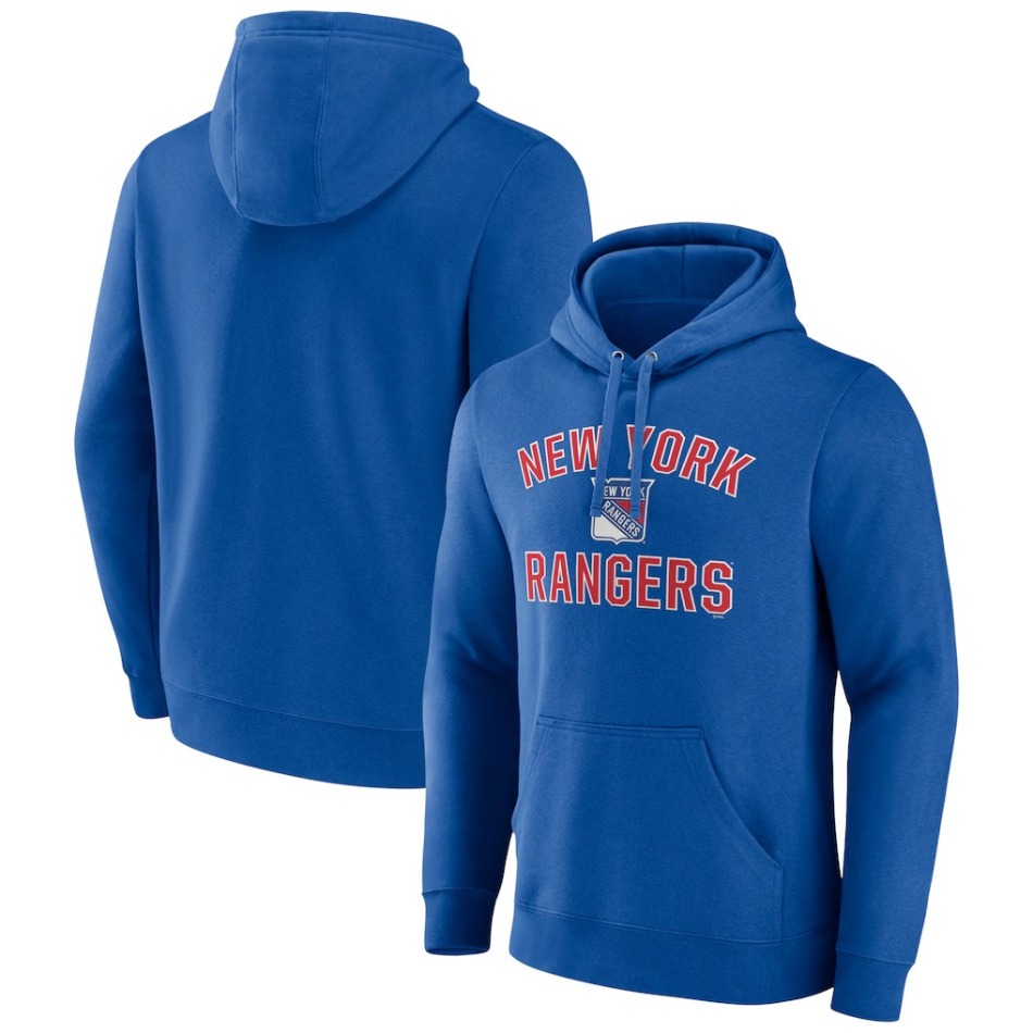 New York Rangers pánská mikina NHL Victory Arch Pullover Hoodie - New York Rangers mikiny, bundy, kalhoty