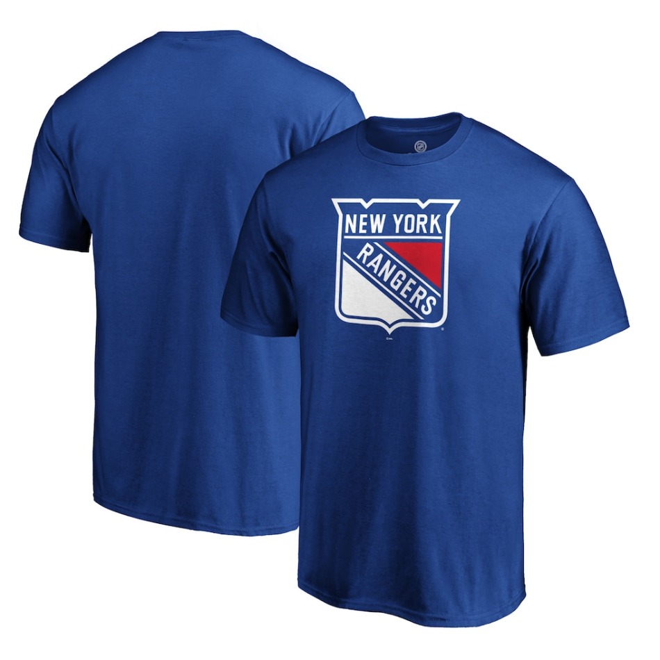 Pánské tričko New York Rangers NHL Primary Logo T-Shirt - Blue - New York Rangers trička, polo trička, košile