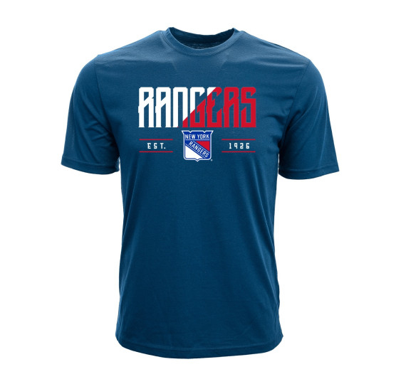 Pánské tričko New York Rangers NHL Levelwear Splitter Tee