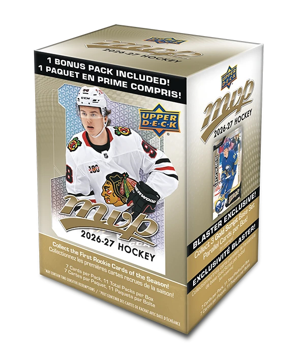 Hokejové karty NHL 2026-27 Upper Deck MVP Hockey Blaster Box - NHL produkty ostatní suvenýry