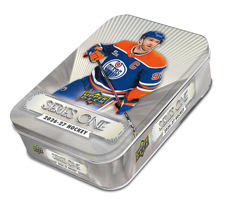 Hokejové karty NHL 2026-27 Upper Deck Series 1 Hockey TIN Box - NHL produkty ostatní suvenýry