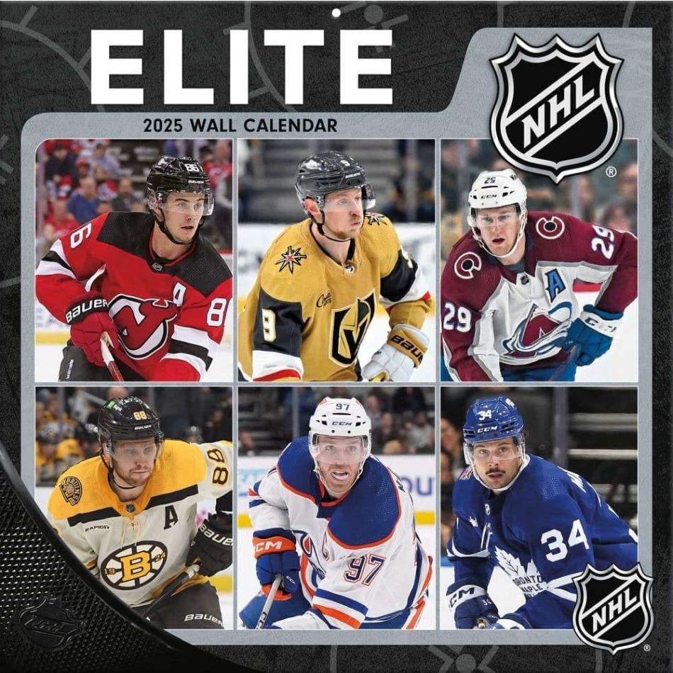 NHL produkty kalendář Elite 2025 Wall Calendar - NHL produkty vlajky, plakáty