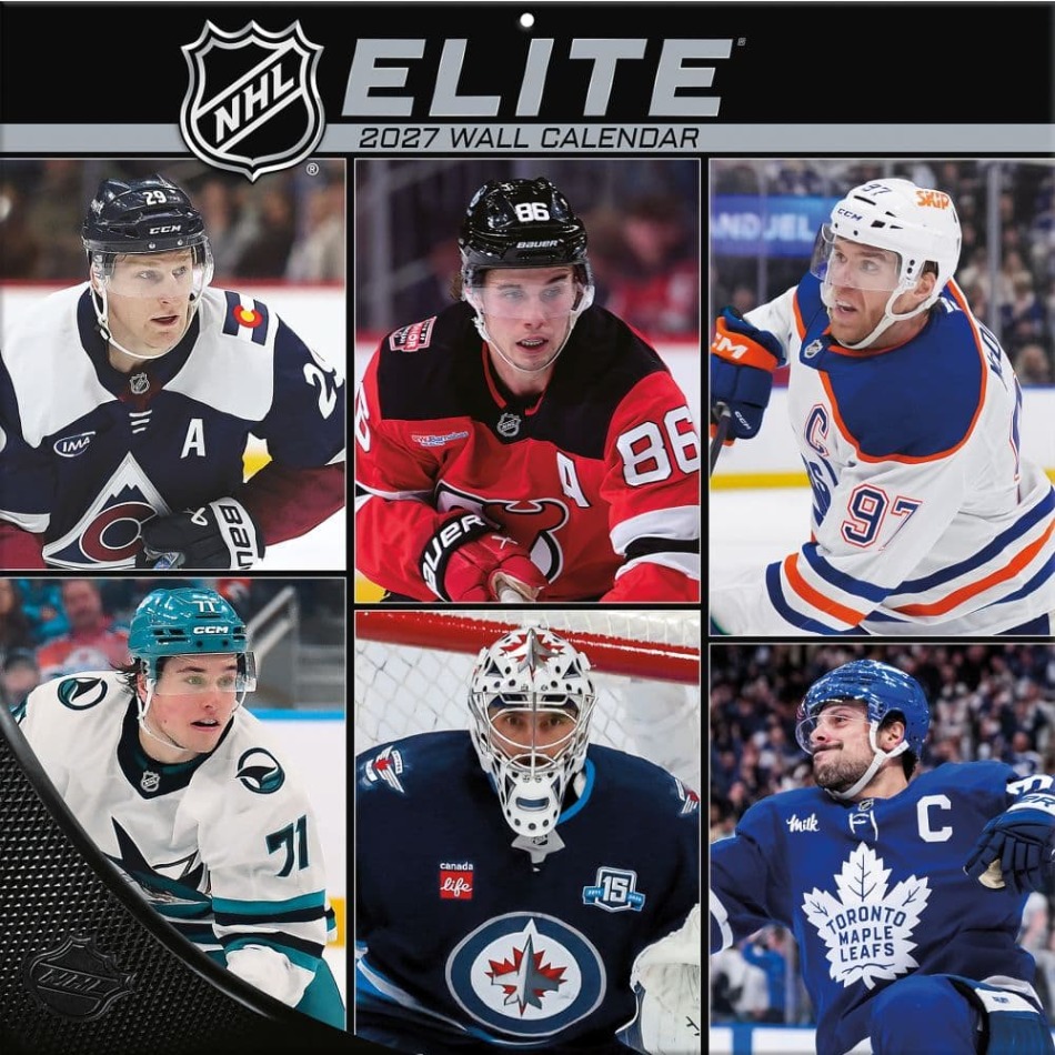 NHL produkty kalendář Elite 2027 Wall - NHL produkty vlajky, plakáty