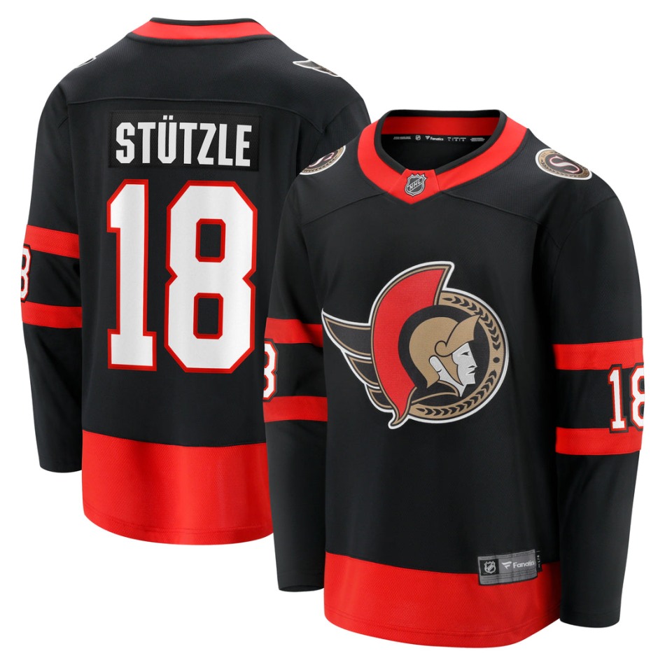 Ottawa Senators hokejový dres #18 Tim Stützle Breakaway Home
