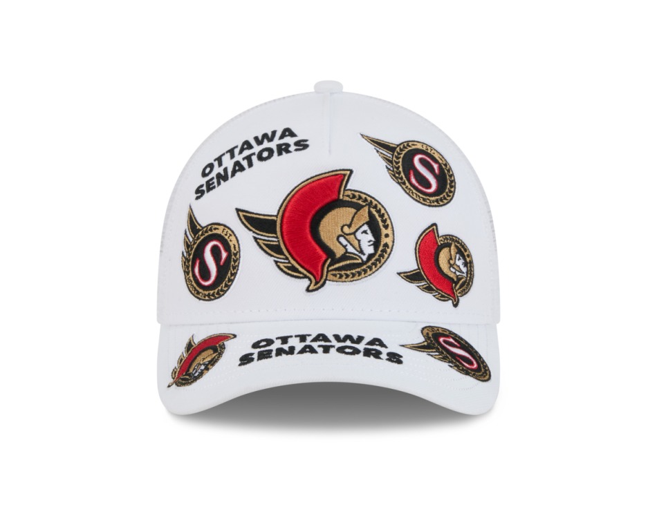 Ottawa Senators čepice baseballová kšiltovka NHL 9FORTY M-Crown A-Frame Trucker All Over - Ottawa Senators kšiltovky, čepice, rukavice