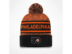 Philadelphia Flyers zimní čepice Authentic Pro Rink Heathered Cuffed Pom Knit