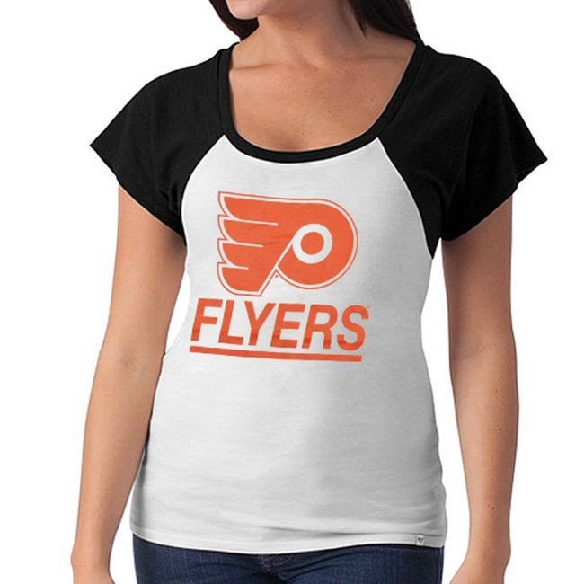 Dámské tričko Big Time Slim Fit Raglan T-Shirt Philadelphia - Philadelphia Flyers Trička dámská