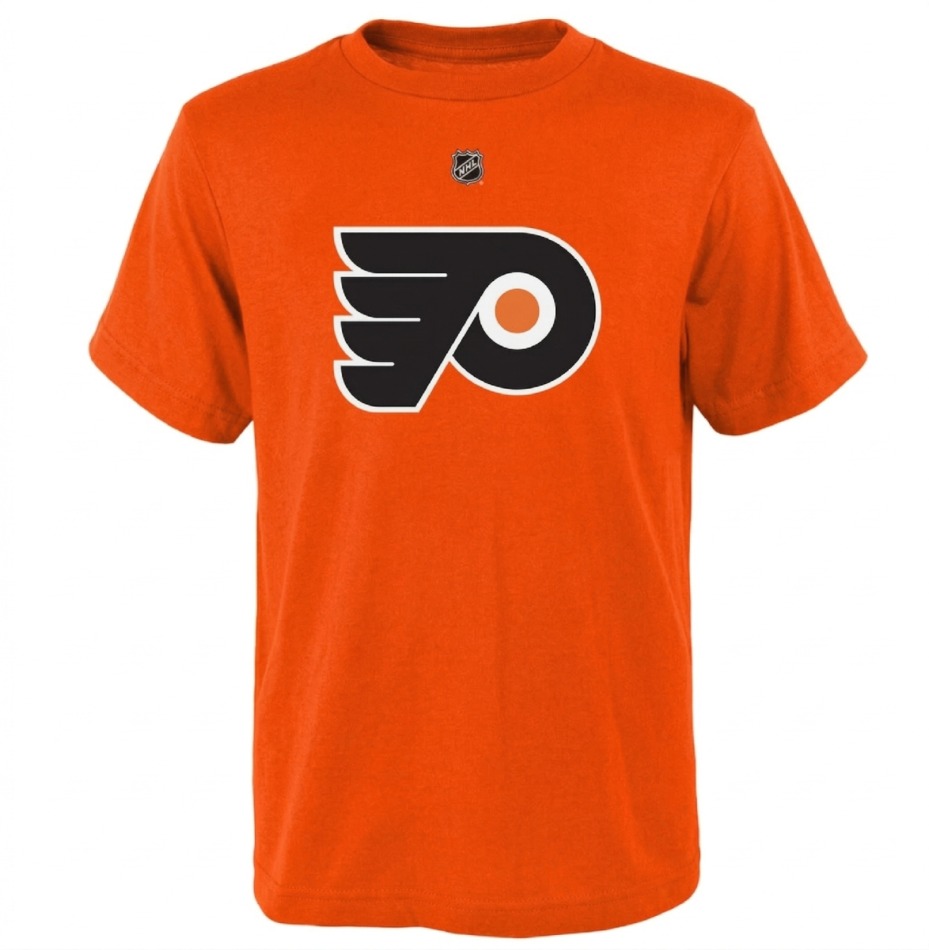 Philadelphia Flyers pánské tričko Sean Couturier #14 orange - Philadelphia Flyers trička, polo trička, košile