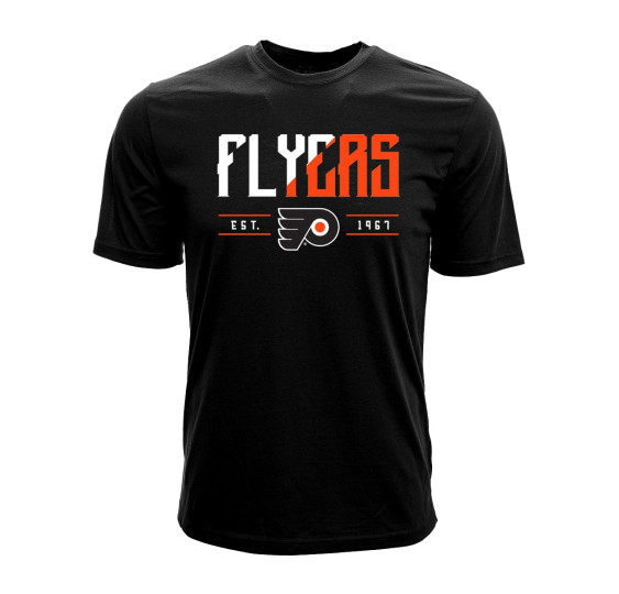 Philadelphia Flyers pánské tričko NHL Levelwear Splitter black - Philadelphia Flyers trička, polo trička, košile