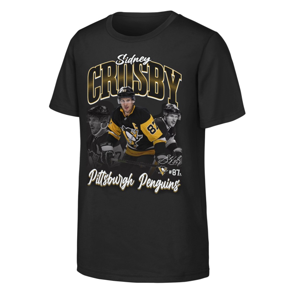 Pittsburgh Penguins dětské tričko Sidney Crosby #87 NHL Triple Pic Player Short Sleeve Cotton - Pittsburgh Penguins dětské oblečení