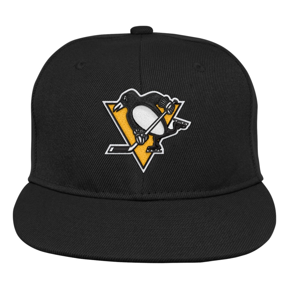 Pittsburgh Penguins dětská čepice flat kšiltovka Logo Flatbrim Snapback - Pittsburgh Penguins dětské oblečení