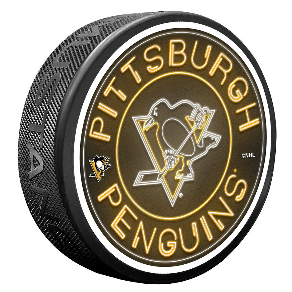 Pittsburgh Penguins puk Neon - Pittsburgh Penguins hokejové vybavení