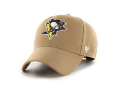 Pittsburgh Penguins čepice baseballová kšiltovka 47 MVP SNAPBACK NHL camel beige