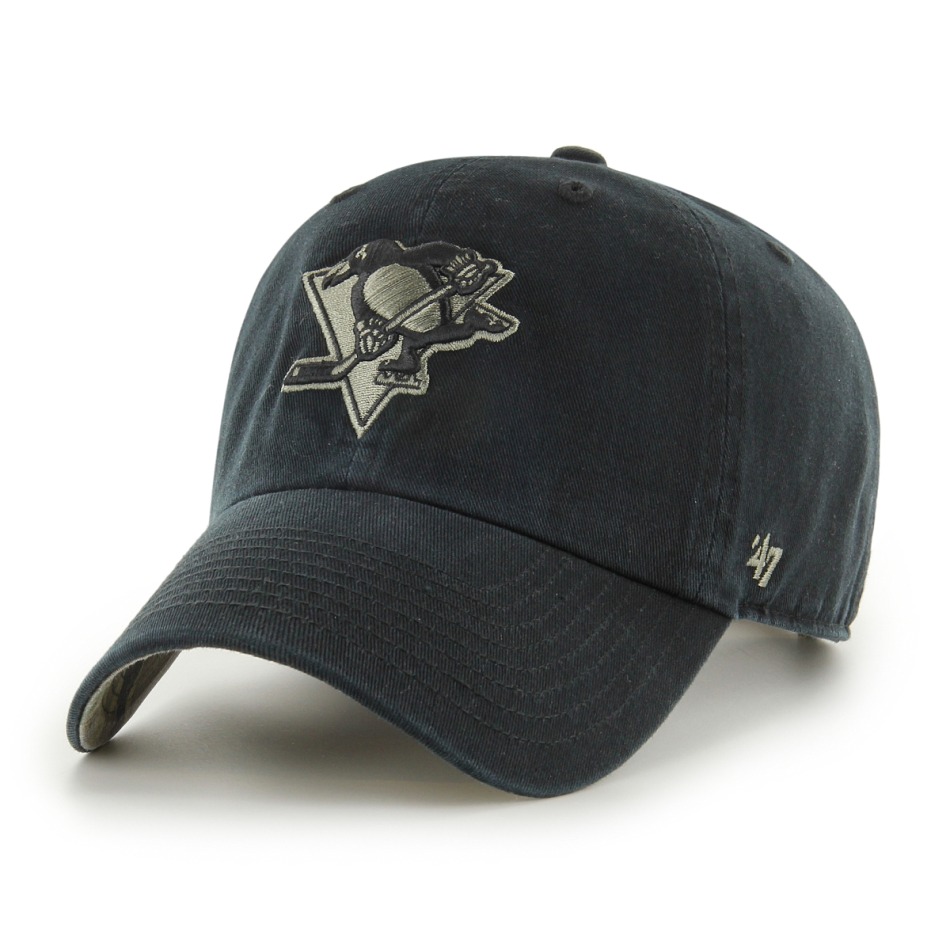 Pittsburgh Penguins čepice baseballová kšiltovka Ballpark Camo 47 CLEAN UP NHL black