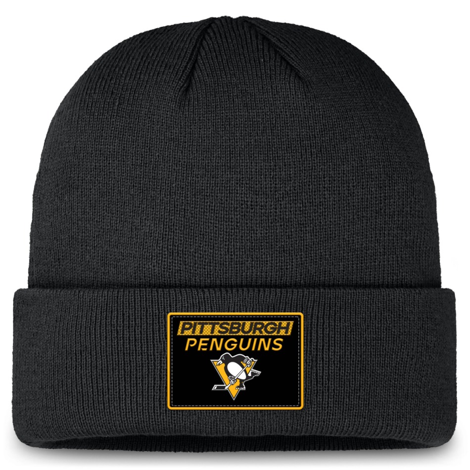 Pittsburgh Penguins zimní čepice Authentic Pro Rink Prime Cuffed Beanie - Pittsburgh Penguins kšiltovky, čepice, rukavice