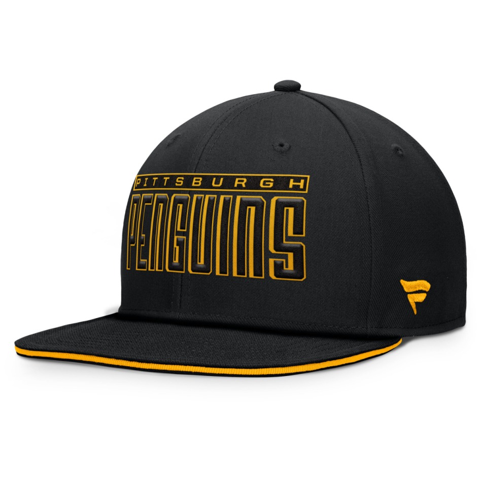 Pittsburgh Penguins čepice flat kšiltovka Flat Brim - Pittsburgh Penguins kšiltovky, čepice, rukavice
