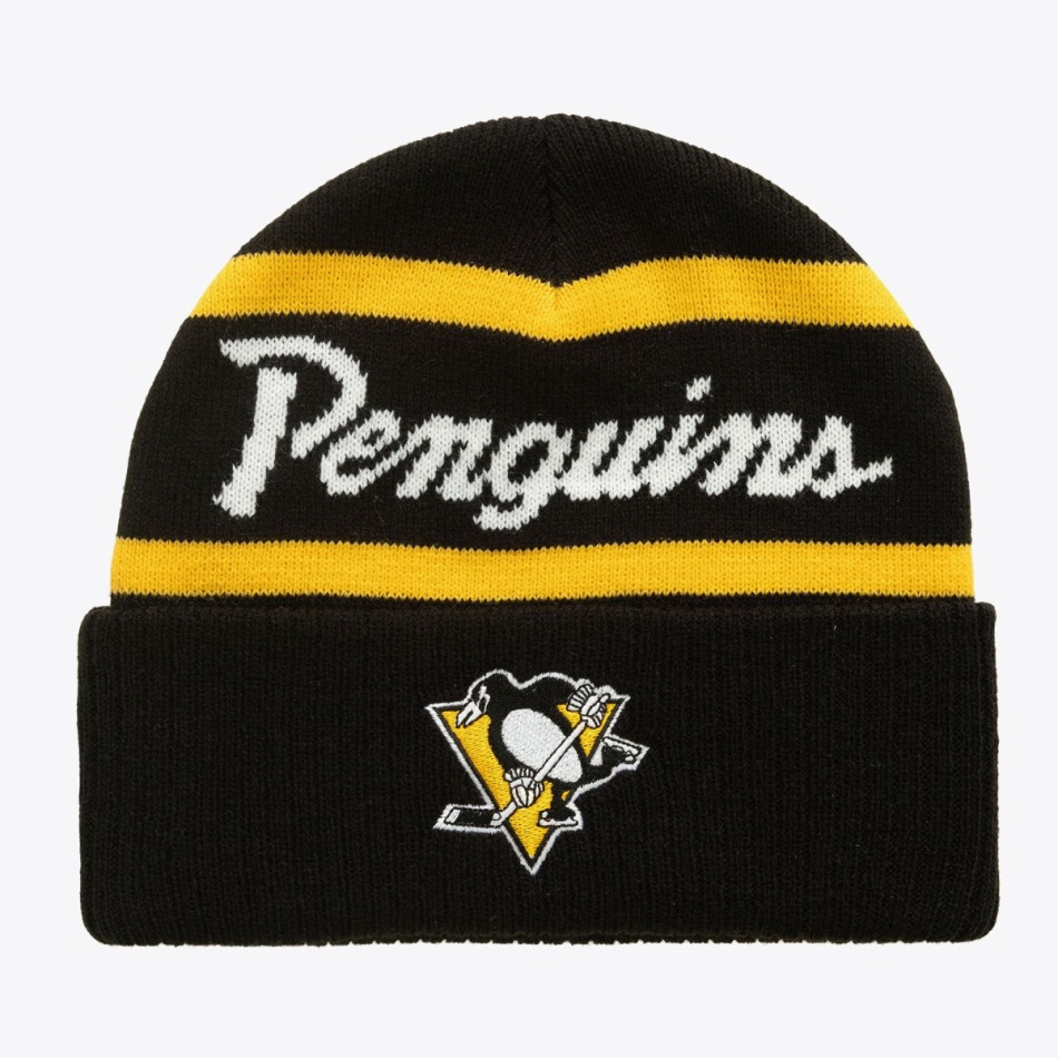 Pánská zimní čepice Pittsburgh Penguins NHL Head Coach Knit - Pittsburgh Penguins kšiltovky, čepice, rukavice