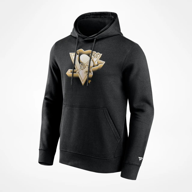 Pittsburgh Penguins pánská mikina s kapucí Chrome Graphic Hoodie Black