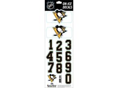 Pittsburgh Penguins samolepky na helmu Decals ON-Ice