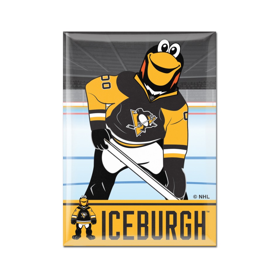 Pittsburgh Penguins magnetka Metal Mascot - Pittsburgh Penguins ostatní suvenýry
