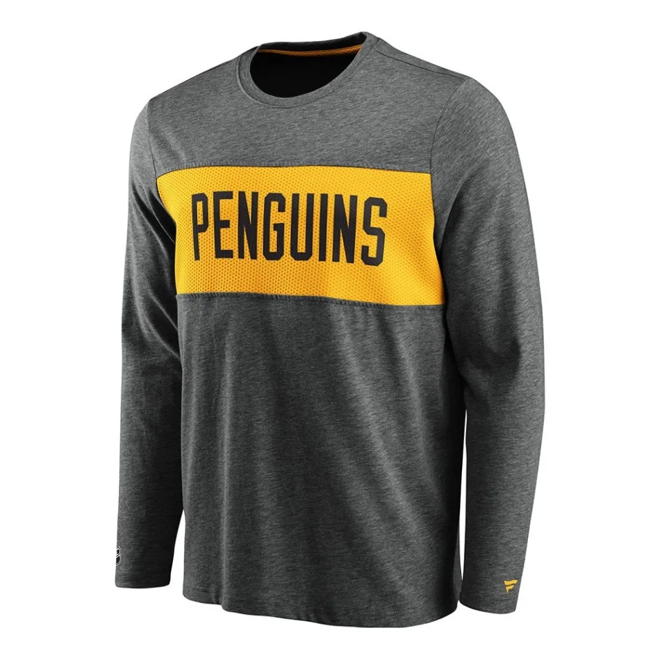 Pittsburgh Penguins pánské tričko s&nbsp;dlouhým rukávem back to basics - Pittsburgh Penguins trička, polo trička, košile