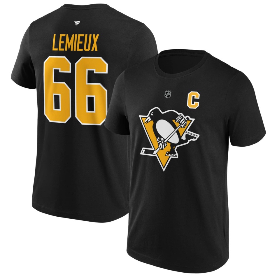 Pittsburgh Penguins pánské tričko alumni player Lemieux - Pittsburgh Penguins trička, polo trička, košile